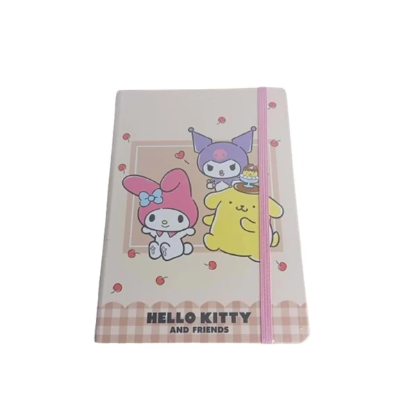 Keskin Color Hello Kitty Ve Arkadaşları A5 80 Yp. Çiz.Spr.Sert Kp. Defter 410151-13