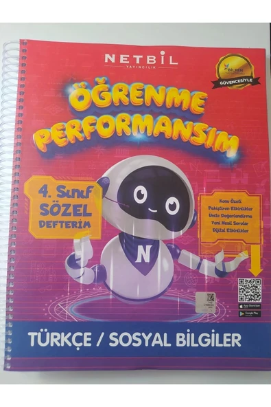 Netbil 4.Sınıf Sözel Defterim Türkçe- Sosyal Bilgiler