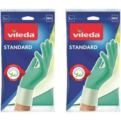 Vileda Standart Bulaşık Eldiven Orta Boy (Medium) (2 Adet ) - 1