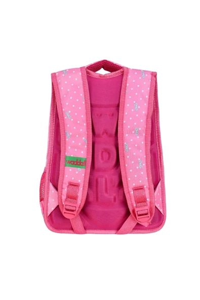 Pembe Benekli İlkokul Çantası Kız 5001 Özkara Çanta - 4