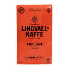 LINDVALL KAFFE MELLANROST orta kavrulmuş öğütülmüş kahve, 450 gr ürün görseli