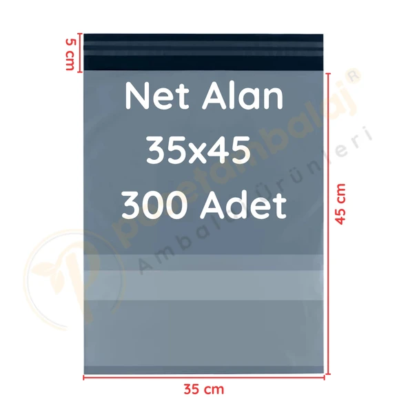 35x45+5 cm (35x50) Cepli Kargo Poşeti 300 Adet