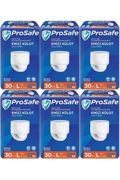 PROSAFE Emici Külot Hasta Bezi Büyük-large 180 Adet (6PK x 30) ürün görseli