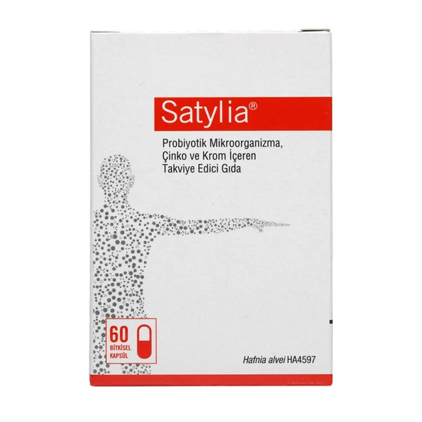 Satylia Probiyotik Mikroorganizma Çinko ve Krom Takviye Edici Gıda 60 Bitkisel Kapsül ürün görseli