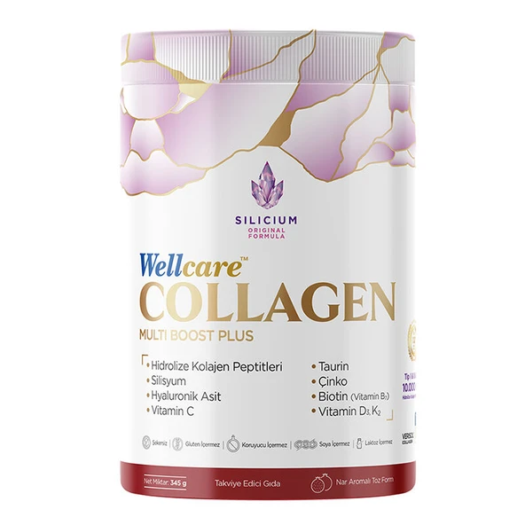 Wellcare Collagen Multi Boost Plus Tip I – II – III 10.000 mg 345 gr ürün görseli