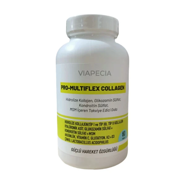 Viapecia Pro-Multiflex Collagen Takviye Edici Gıda 60 Tablet ürün görseli