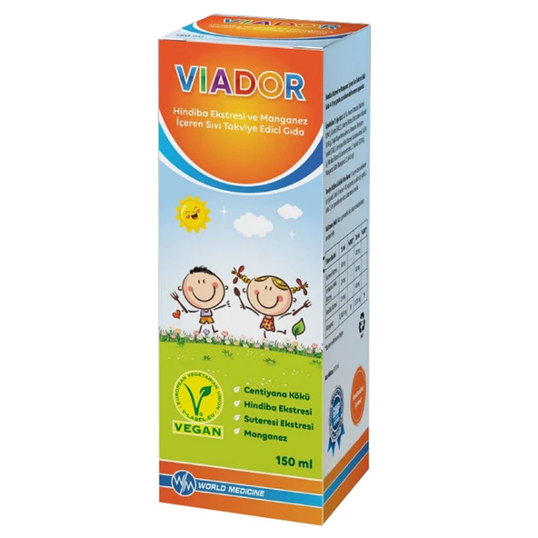 Viador Hindiba Ekstresi ve Manganez İçeren Şurup 150 ml ürün görseli