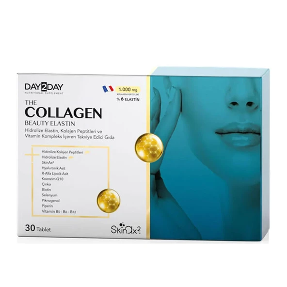 Day2Day The Collagen Beauty Elastin Takviye Edici Gıda 30 Tablet ürün görseli