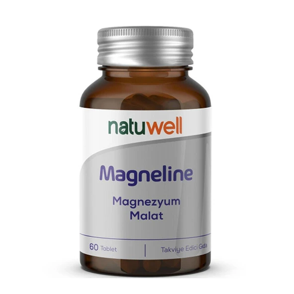 Natuwell Magneline Magnezyum Malat İçerikli Takviye Edici Gıda 60 Tablet ürün görseli