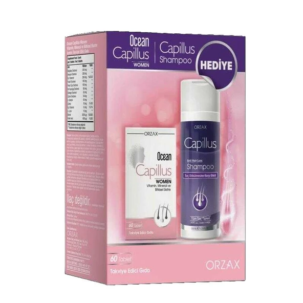 Orzax Ocean Capillus Women 60 Tablet Şampuan Hediyeli - 1