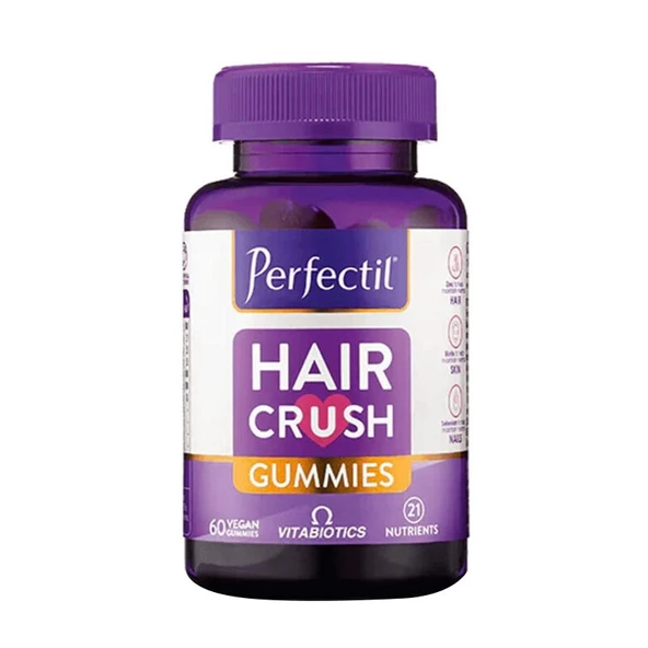 Vitabiotics Perfectil Hair Crush Gummies Takviye Edici Gıda 60 Çiğnenebilir Form ürün görseli