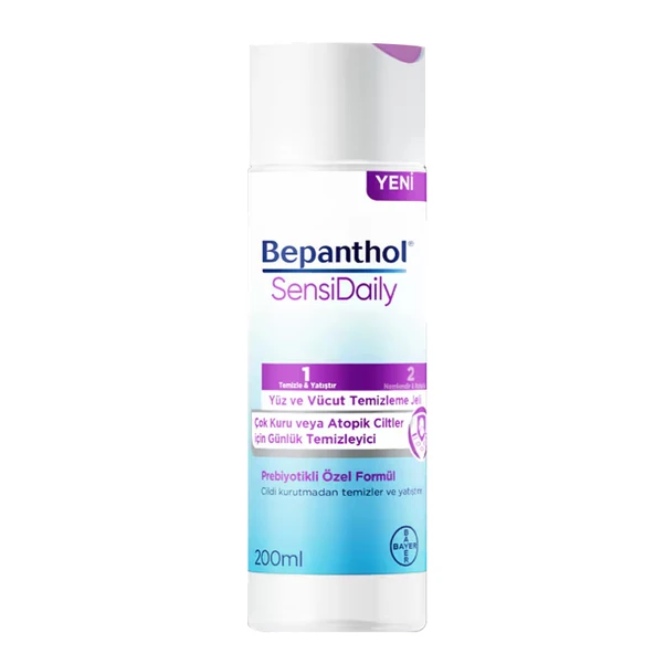 Bepanthol SensiDaily Yüz ve Vücut Temizleme Jeli 200 ml ürün görseli