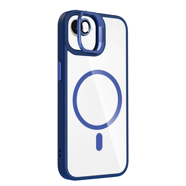 iPhone 16E Kılıf Standlı ve Kamera Lens Hediyeli Kablosuz Şarj Özellikli Etro Kapak - Resim 12