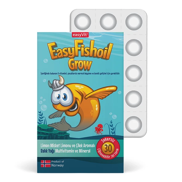 Easy Fish Oil Grow 30 Adet Çiğnenebilir Jel Form ürün görseli