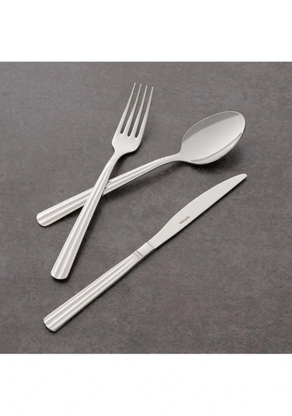 Hisar Optima Mercan 18 Parça 6 Kişilik Çatal Kaşık Bıçak Takımı Inox - 2