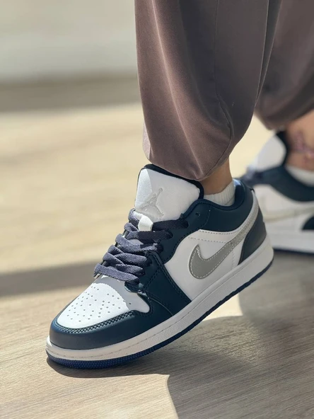 Nike Jordan Air 1 Low Unisex Sneaker Spor Ayakkabı 553558-141 - Resim 3