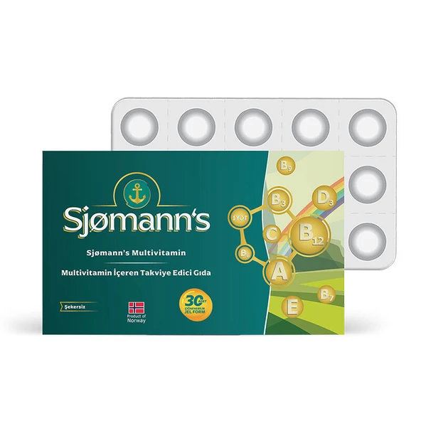 Sjomann’s Multivitamin İçeren Takviye Edici Gıda 30 Adet Çiğnenebilir Jel Form ürün görseli