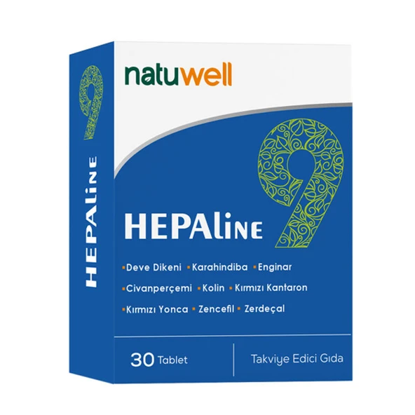 Natuwell Hepaline 9 Takviye Edici Gıda 30 Tablet ürün görseli