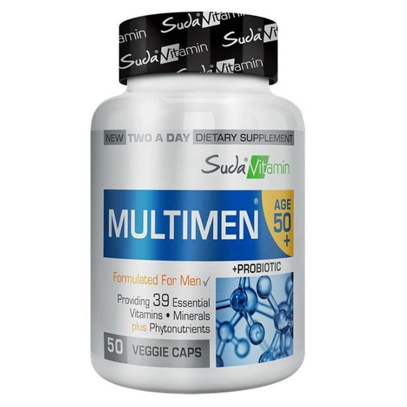 Suda Vitamin Multimen 50+ Mens Multivitamin 50 Bitkisel Kapsül ürün görseli
