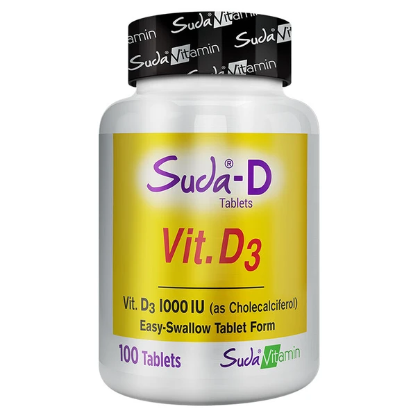 Suda Vitamin Vitamin D3 İçeren Takviye Edici Gıda 100 Tablet ürün görseli