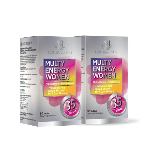 Naturalnest Multy Energy Women Takviye Edici Gıda 30 Tablet - İKİNCİSİ %50 İNDİRİMLİ ürün görseli