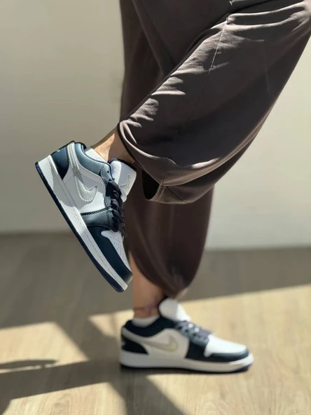 Nike Jordan Air 1 Low Unisex Sneaker Spor Ayakkabı 553558-141 - Resim 5