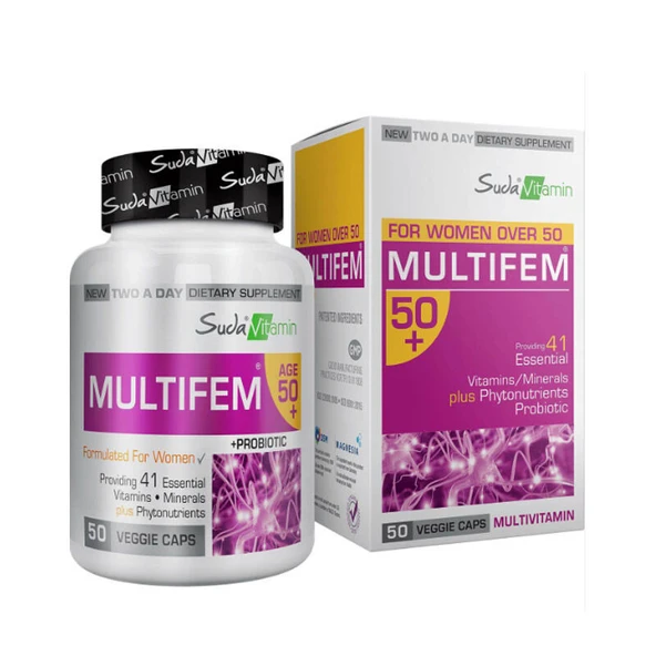 Suda Vitamin Multifem 50+ Womens Multivitamin 50 Bitkisel Kapsül ürün görseli