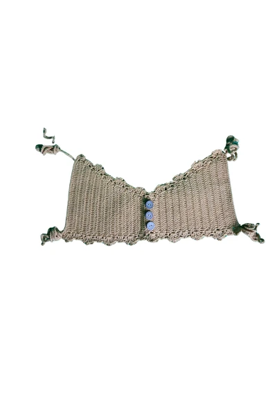 Bej Dikdörtgen Büstiyer