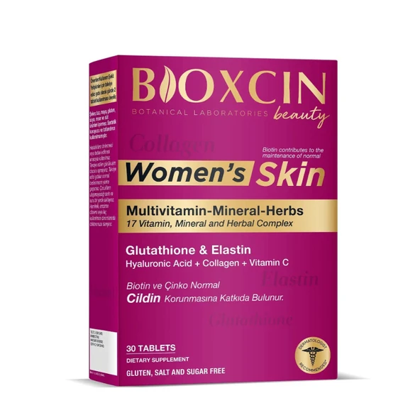 Bioxcin Womens Skin Collagen Takviye Edici Gıda 30 Tablet ürün görseli