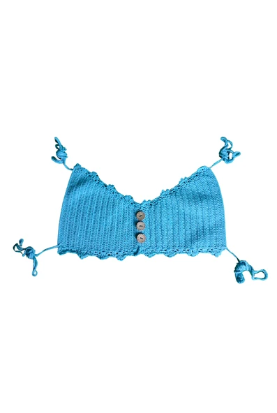 Mavi Dikdörtgen Büstiyer