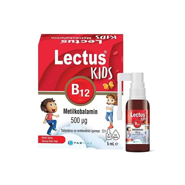 Lectus Kids B12 Dilaltı Sprey 500 Mcg 5 ml ürün görseli