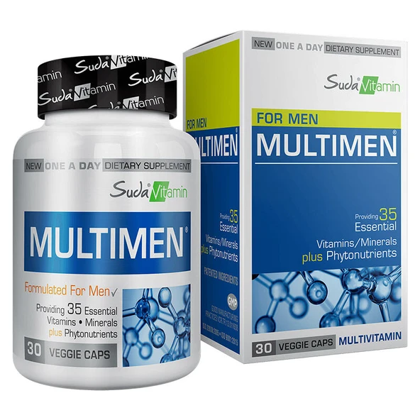 Suda Vitamin For Men Multimen 30 Bitkisel Kapsül ürün görseli