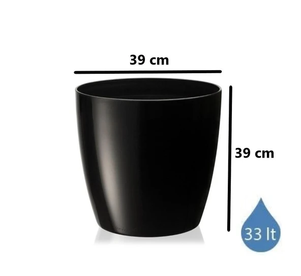 Omnipazar SO-YK06 Yakut Saksı Takımı Separetörlü 33 Litre Siyah 3 Adet - 2