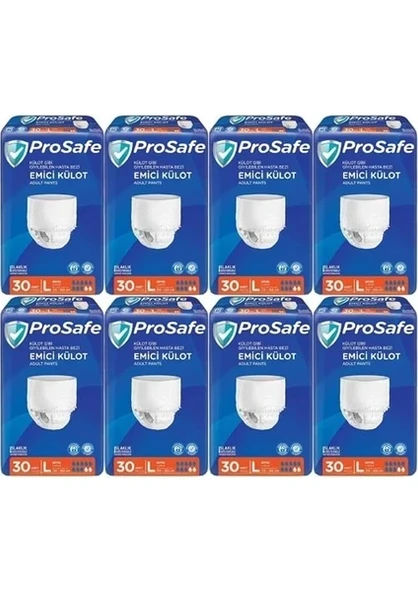 Prosafe Emici Külot Hasta Bezi Büyük-Large 240 Adet (8pkx30) - Standart ürün görseli