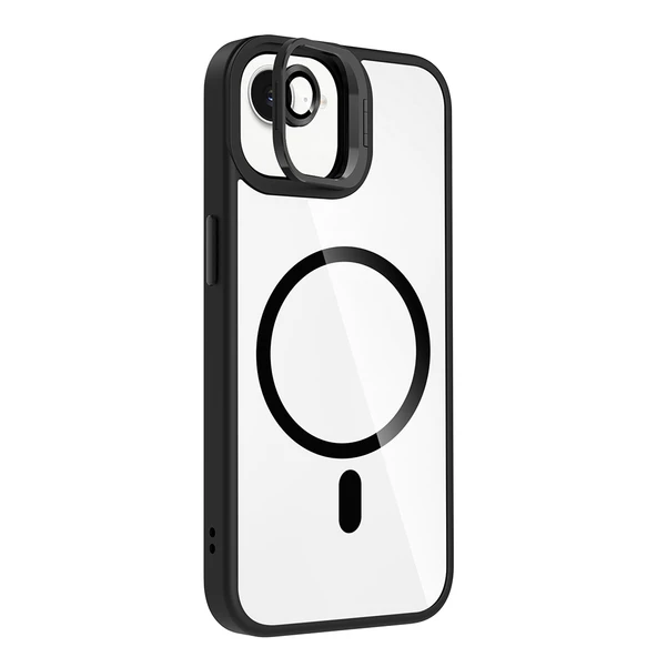 iPhone 16E Kılıf Standlı ve Kamera Lens Hediyeli Kablosuz Şarj Özellikli Etro Kapak - Resim 4