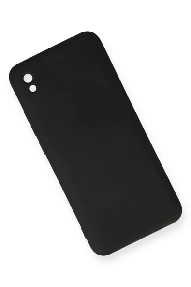 Xiaomi Redmi 9A Kılıf Nano içi Kadife Silikon - Siyah - 2
