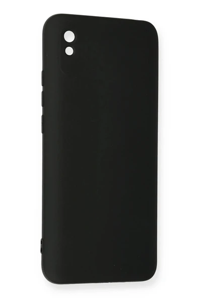 Xiaomi Redmi 9A Kılıf Nano içi Kadife Silikon - Siyah - 3