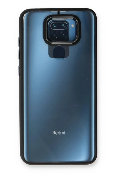Xiaomi Redmi Note 9 Kılıf Dora Kapak - Siyah - Resim 3
