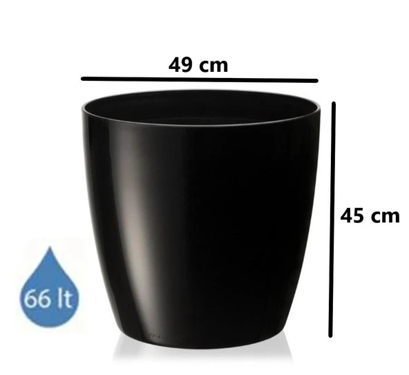 Omnipazar SO-YK07 Yakut Saksı Takımı Separetörlü 66 Litre Siyah 3 Adet - 2