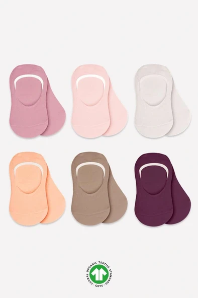 Nessiworld  Bistyle Mix Babet Çorap 6'Lı BS30101M Gül Kurusu ürün görseli