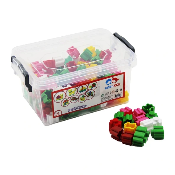 150 PCS PUZZLE BLOKLAR LEGO OYUNCAK SAKLAMA KUTULU (5047)