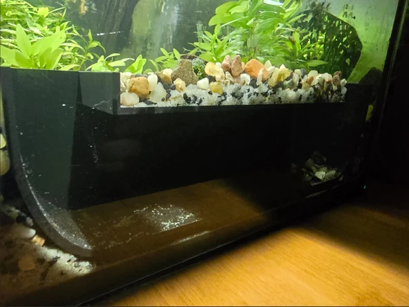 Akvaryum Balık Saklanma Tüneli  24x7.2x5.5 cm  PLA Malzeme  Güvenli & Dekoratif Mağara