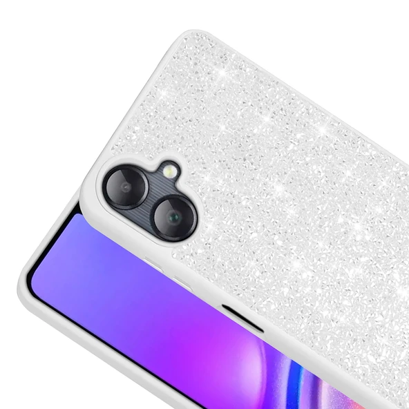 Samsung Galaxy A06 Kılıf Parlak Taşlı Tasarım Pırlanta Kapak - Resim 8