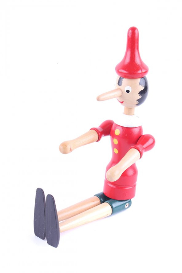 Ahşap Hareketli Pinokyo (Battal 30 cm)