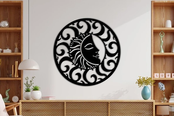 Ay ve İnsan Dekoratif dekor tablo ürün görseli