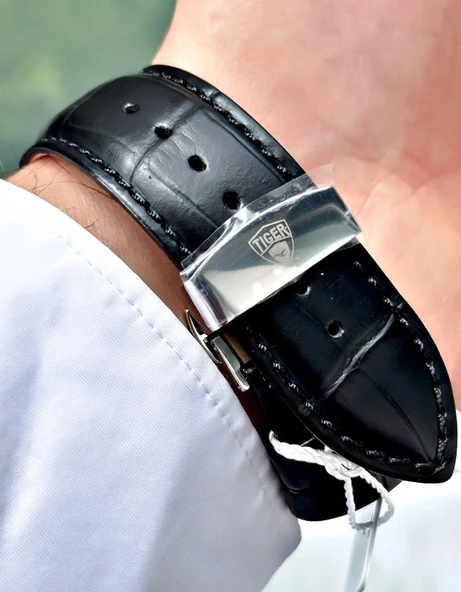 TI-598D TIGER OTOMATİK ÇELİK ERKEK SAATİ - Resim 2