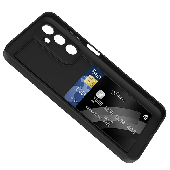 Samsung Galaxy A16 Kılıf Kamera Korumalı Kartlık Hazneli Vitra Kapak - Resim 5