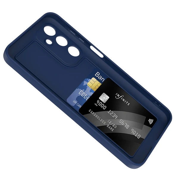 Samsung Galaxy A16 Kılıf Kamera Korumalı Kartlık Hazneli Vitra Kapak - Resim 9