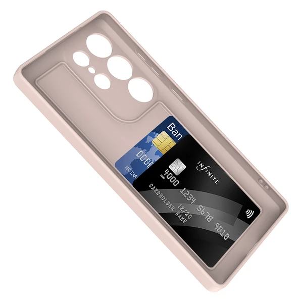 Samsung Galaxy S25 Ultra Kılıf Kamera Korumalı Kartlık Hazneli Vitra Kapak - Resim 9