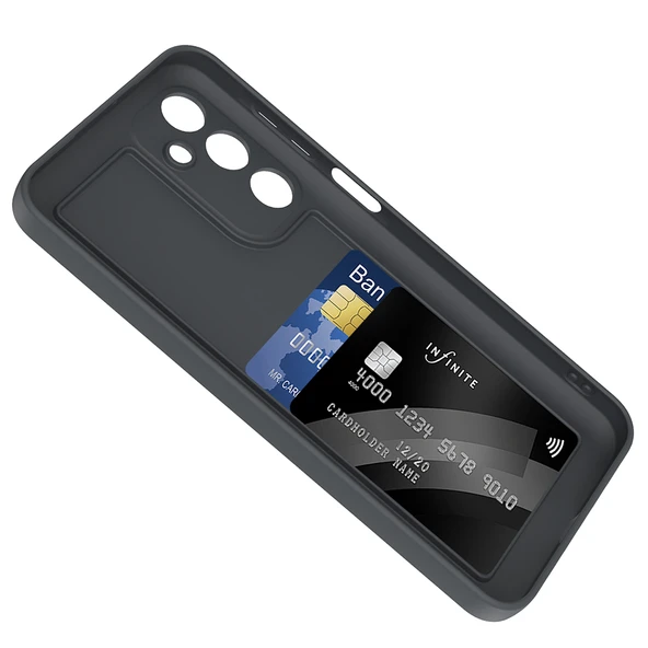 Samsung Galaxy A16 Kılıf Kamera Korumalı Kartlık Hazneli Vitra Kapak - Resim 7